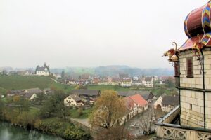 Klosterkirche Rheinau, Aussicht aus dem Sürdturm