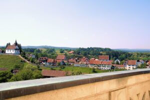 Klosterkirche Rheinau, Aussicht aus dem Sürdturm