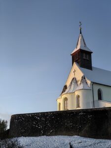 Kirche St. Nikolaus Sonnenaufgang